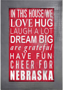 Nebraska Cornhuskers In This House Picture Frame
