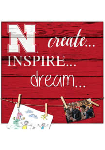Red Nebraska Cornhuskers Create Inspire Dream Sign