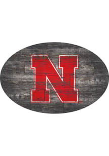 Nebraska Cornhuskers 46 Inch Distressed Wood Sign