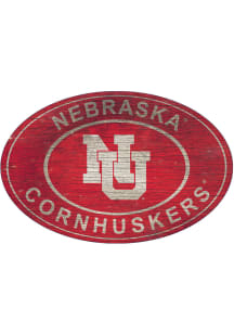 Nebraska Cornhuskers 46 Inch Heritage Oval Sign