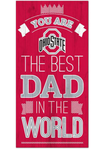 Ohio State Buckeyes Best Dad in the World Sign