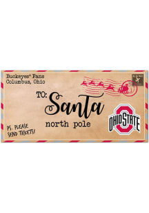 Red Ohio State Buckeyes To Santa Decor