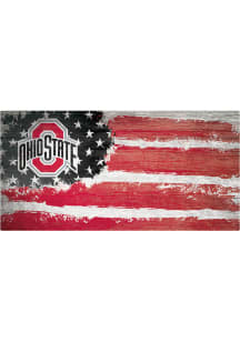 Ohio State Buckeyes Flag 6x12 Sign
