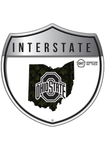 Ohio State Buckeyes 12in OHT Camo Interstate Sign