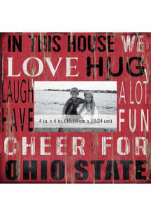 Ohio State Buckeyes In This House 10x10 Picture Frame