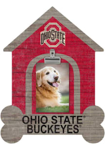 Ohio State Buckeyes Dog Bone House Clip Picture Frame