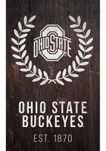 Ohio State Buckeyes Laurel Wreath Sign