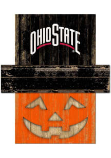 Ohio State Buckeyes Pumpkin Head Sign