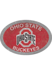 Ohio State Buckeyes 46 Inch Oval Team Sign