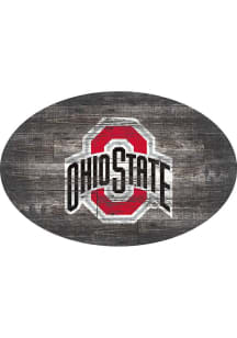 Ohio State Buckeyes 46 Inch Distressed Wood Sign