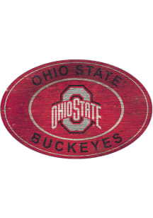 Ohio State Buckeyes 46 Inch Heritage Oval Sign