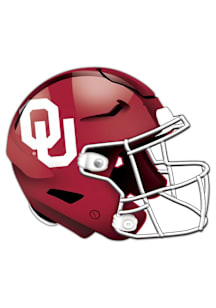 Oklahoma Sooners 24in Helmet Cutout Sign - Red