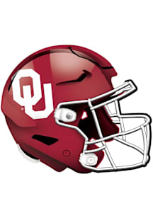 Oklahoma Sooners 12in Authentic Helmet Sign - Red