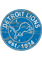 Detroit Lions Established Date Circle 24 Inch Sign