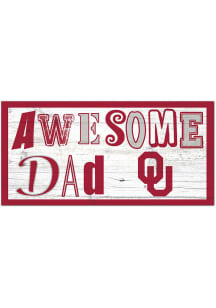 Oklahoma Sooners Awesome Dad Sign