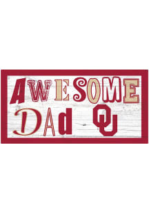 Oklahoma Sooners Awesome Dad Sign