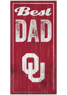 Oklahoma Sooners Best Dad Sign