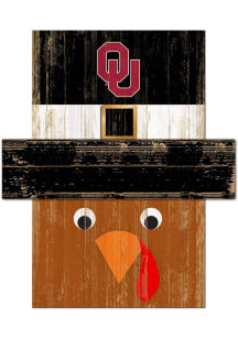 Oklahoma Sooners Turkey Head 6x5 Sign