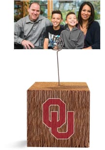 Oklahoma Sooners Block Spiral Photo Holder Red Desk Accessory