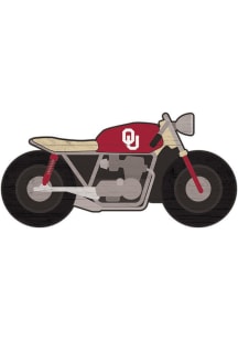 Oklahoma Sooners Motorcycle Cutout Sign