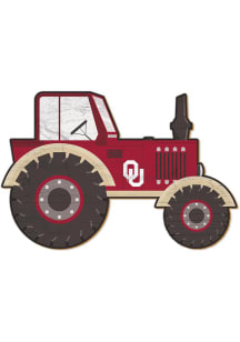 Oklahoma Sooners Tractor Cutout Sign