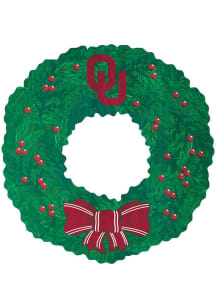 Oklahoma Sooners Team Wreath 16 Inch Sign