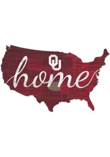 Oklahoma Sooners USA Shape Cutout Sign