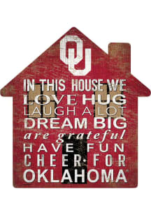 Oklahoma Sooners 12 inch House Sign