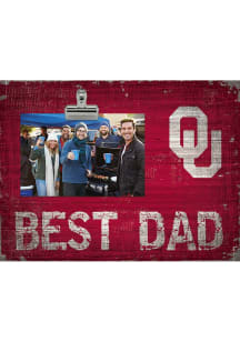 Oklahoma Sooners Best Dad Clip Picture Frame