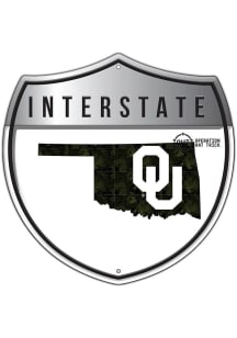 Oklahoma Sooners 12in OHT Camo Interstate Sign