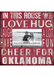 Oklahoma Sooners In This House 10x10 Picture Frame