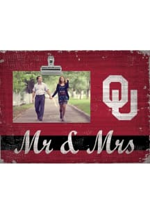 Oklahoma Sooners Mr and Mrs Clip Picture Frame