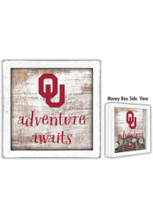 Oklahoma Sooners Adventure Awaits Box Sign