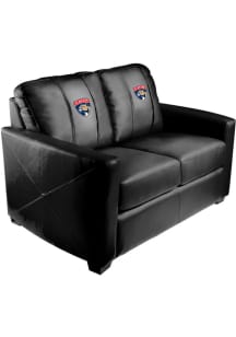 Drury Panthers Faux Leather Love Seat - Black