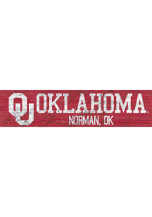 Oklahoma Sooners 6x24 Sign