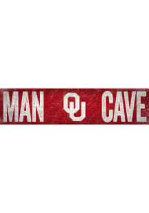 Oklahoma Sooners Man Cave 6x24 Sign