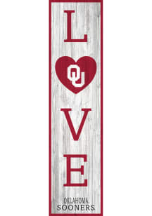 Oklahoma Sooners 24 Inch Love Leaner Sign