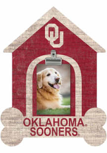 Oklahoma Sooners Dog Bone House Clip Picture Frame