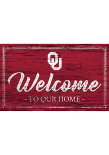 Oklahoma Sooners Team Welcome 11x19 Sign