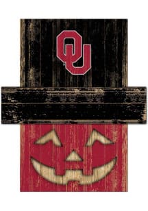 Oklahoma Sooners Pumpkin Head Sign