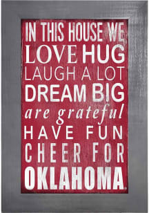 Oklahoma Sooners In This House Picture Frame