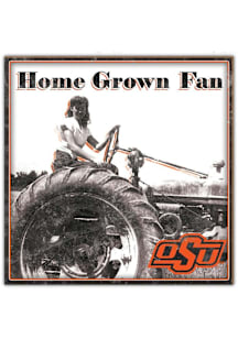 Oklahoma State Cowboys Aluminum Can Sign - Black