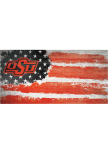Oklahoma State Cowboys Flag 6x12 Sign