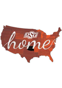 Oklahoma State Cowboys USA Shape Cutout Sign