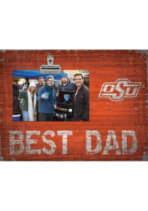 Oklahoma State Cowboys Best Dad Clip Picture Frame
