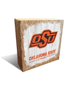 Oklahoma State Cowboys Logo Block Sign