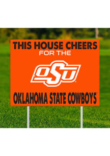 Oklahoma State Cowboys This House Cheers For Yard Sign