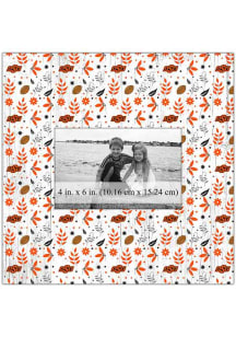 Oklahoma State Cowboys Floral Pattern Picture Frame