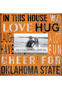 Oklahoma State Cowboys In This House 10x10 Picture Frame