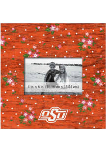 Oklahoma State Cowboys Floral Picture Frame